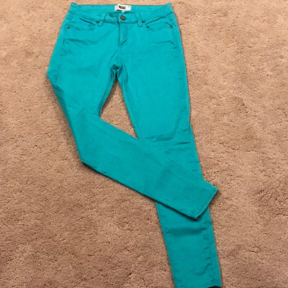 Paige turquoise jeans